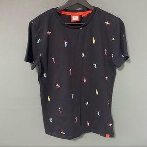 Super dry surf co premium surfer pattern graphic tee size medium